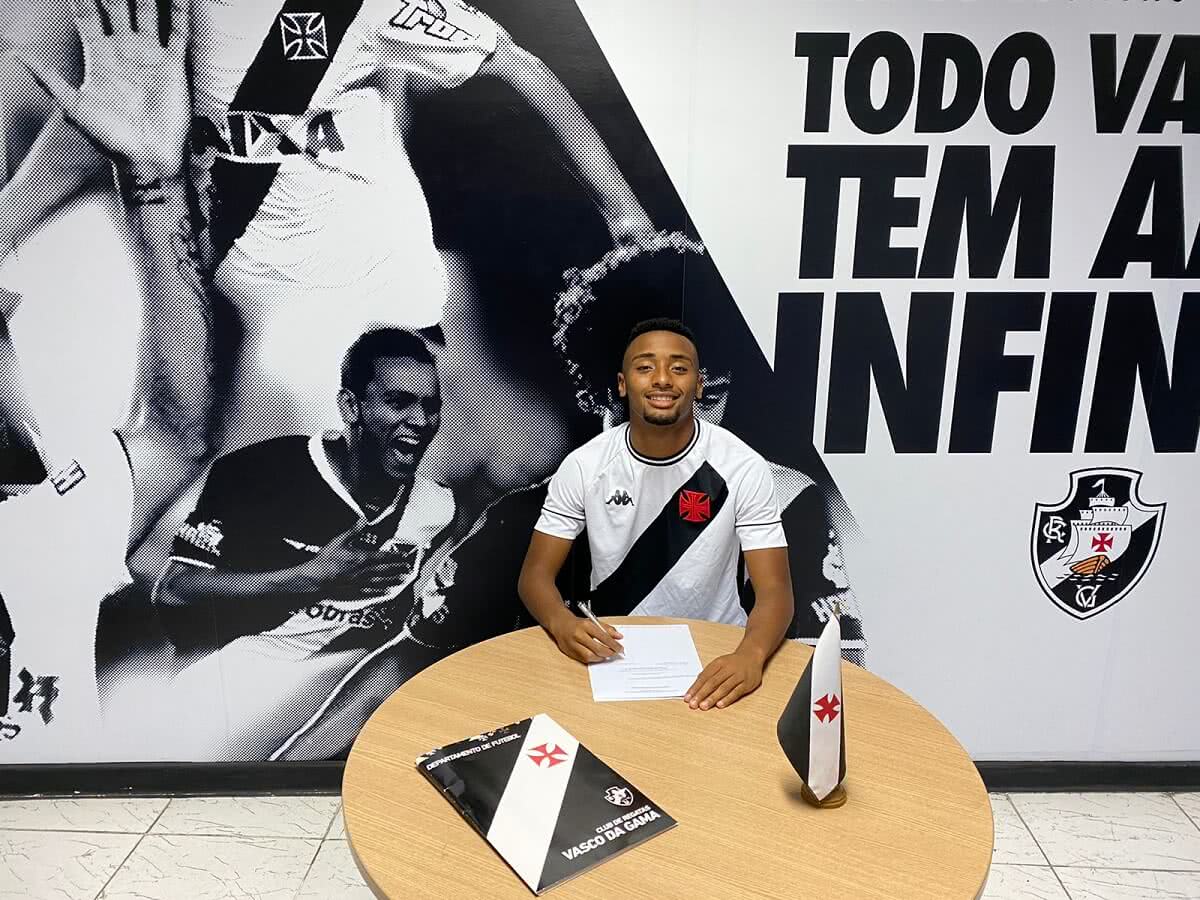Cauã Paixão assinou com o Vasco até julho de 2024