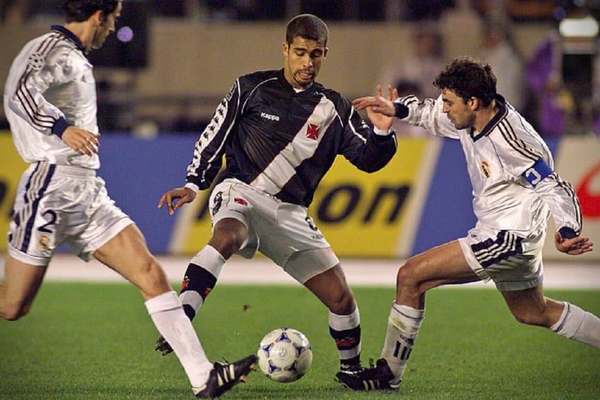 Felipe em ação contra o Real Madrid 98