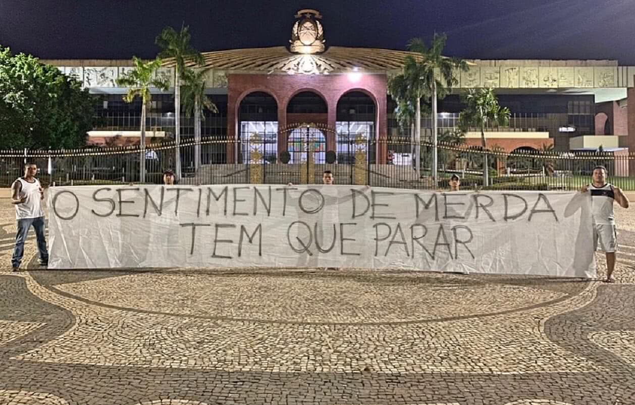 Força Jovem protesta em Palmas-TO contra momento do Vasco
