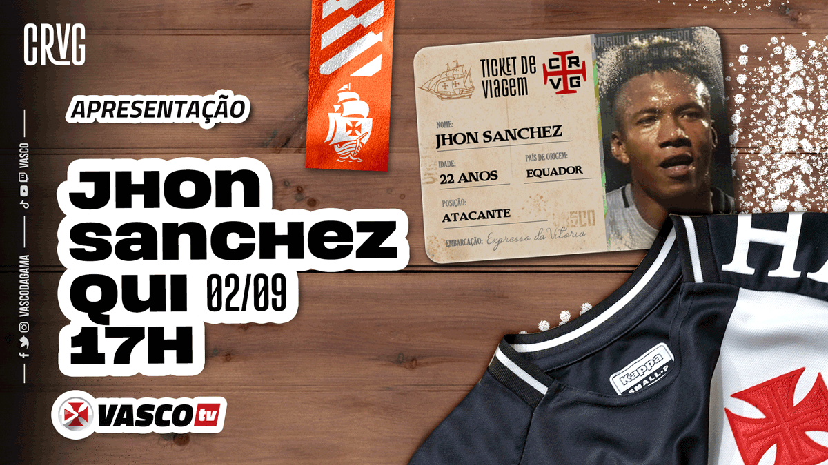 Jhon Sánchez será apresentado na tarde desta quinta-feira