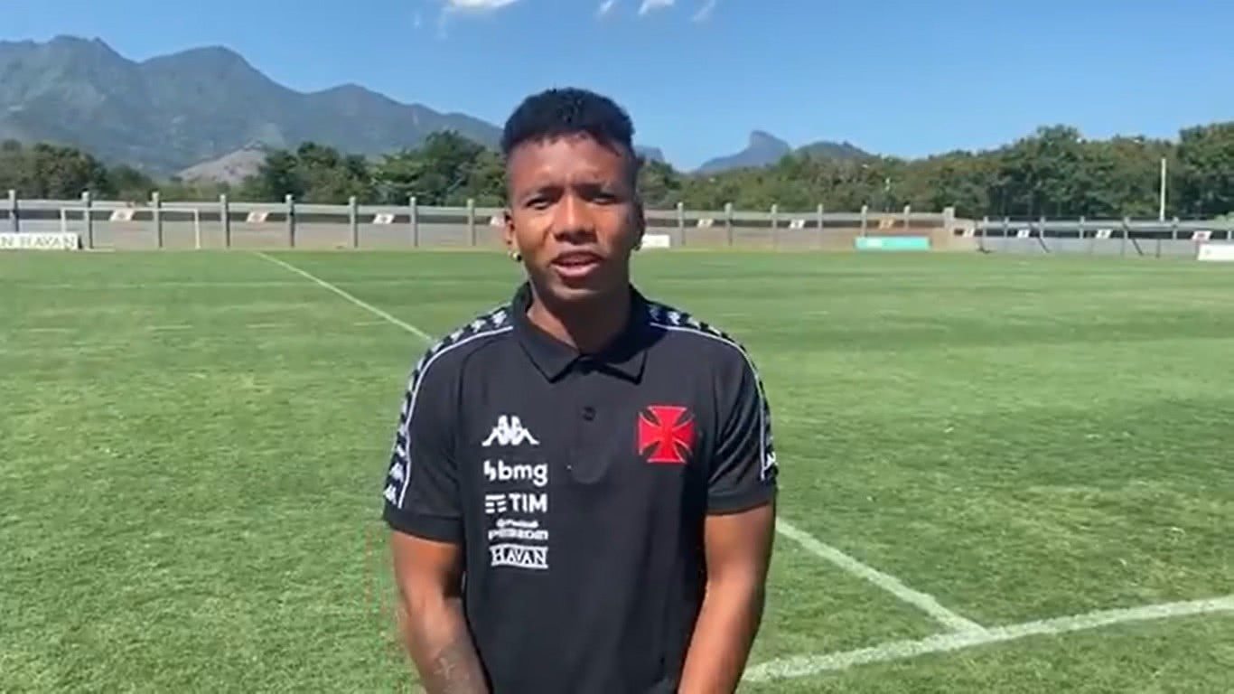 Jhon Sánchez se apresentou ao Vasco nesta quinta-feira