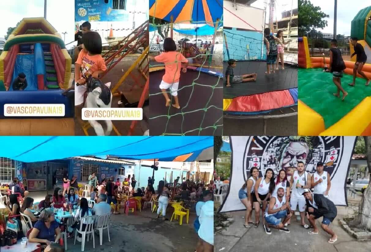 Torcida organizada do Vasco promove ação social com crianças da Pavuna