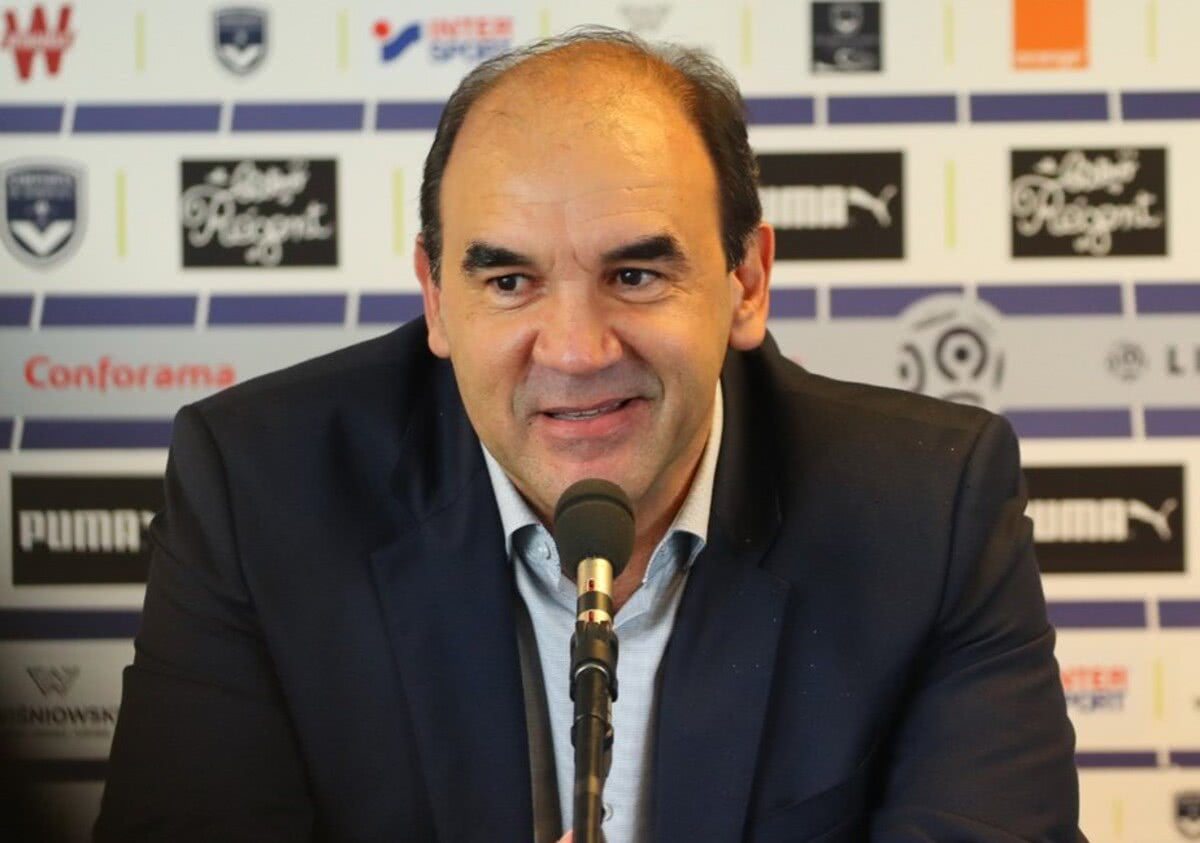 Ricardo Gomes em seu último trabalho como executivo do Bordeaux