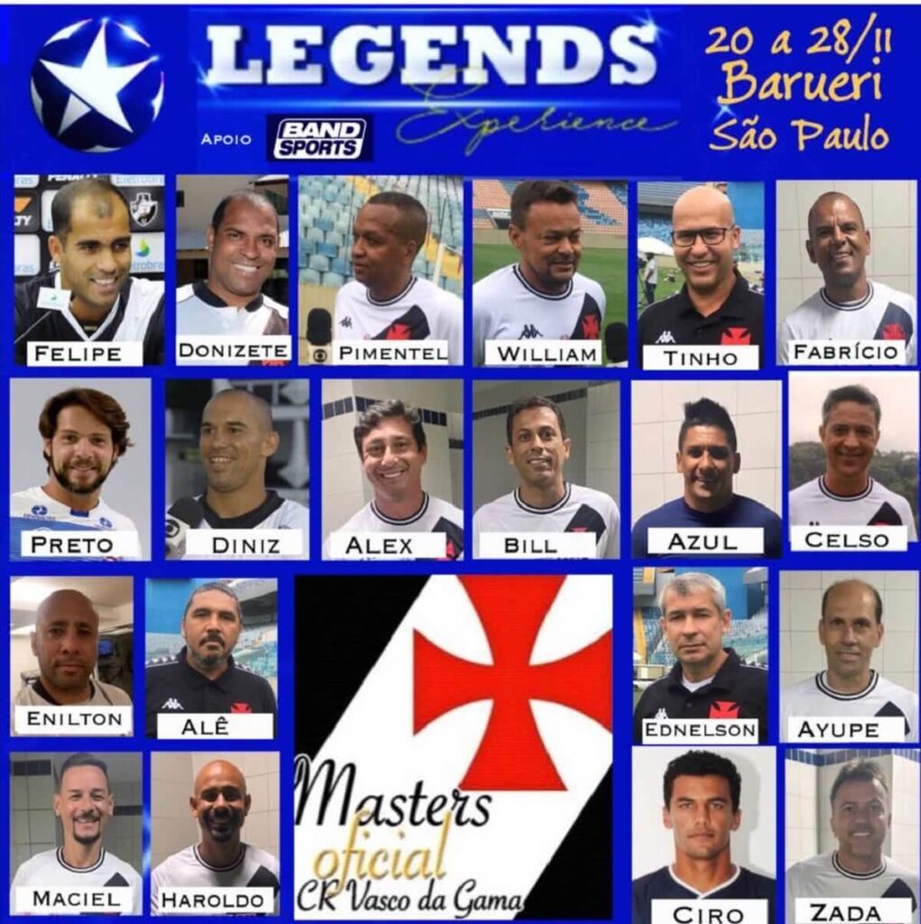 Elenco do Vasco para a Copa Legends 2021