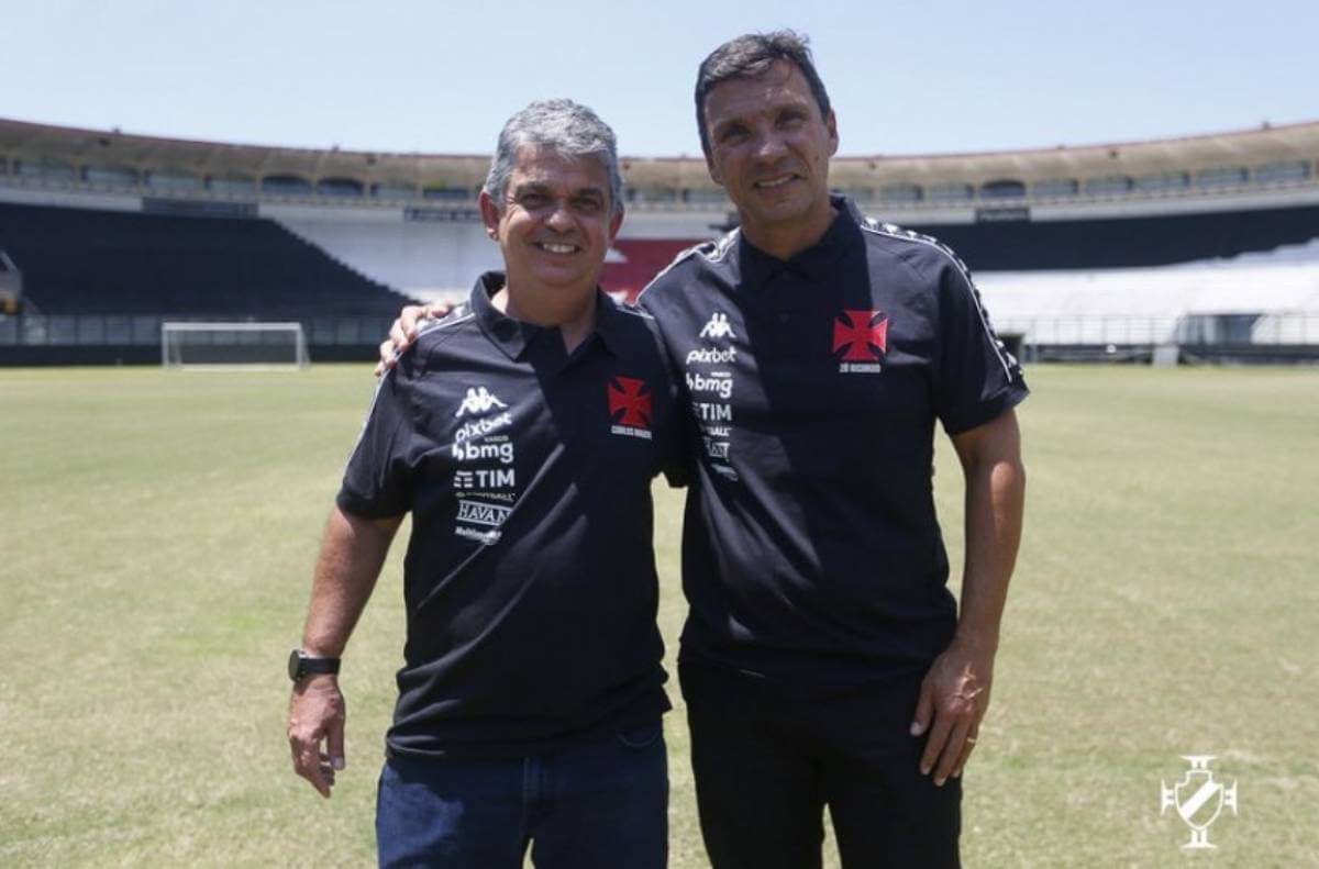 Carlos Brazil e Zé Ricardo em São Januário