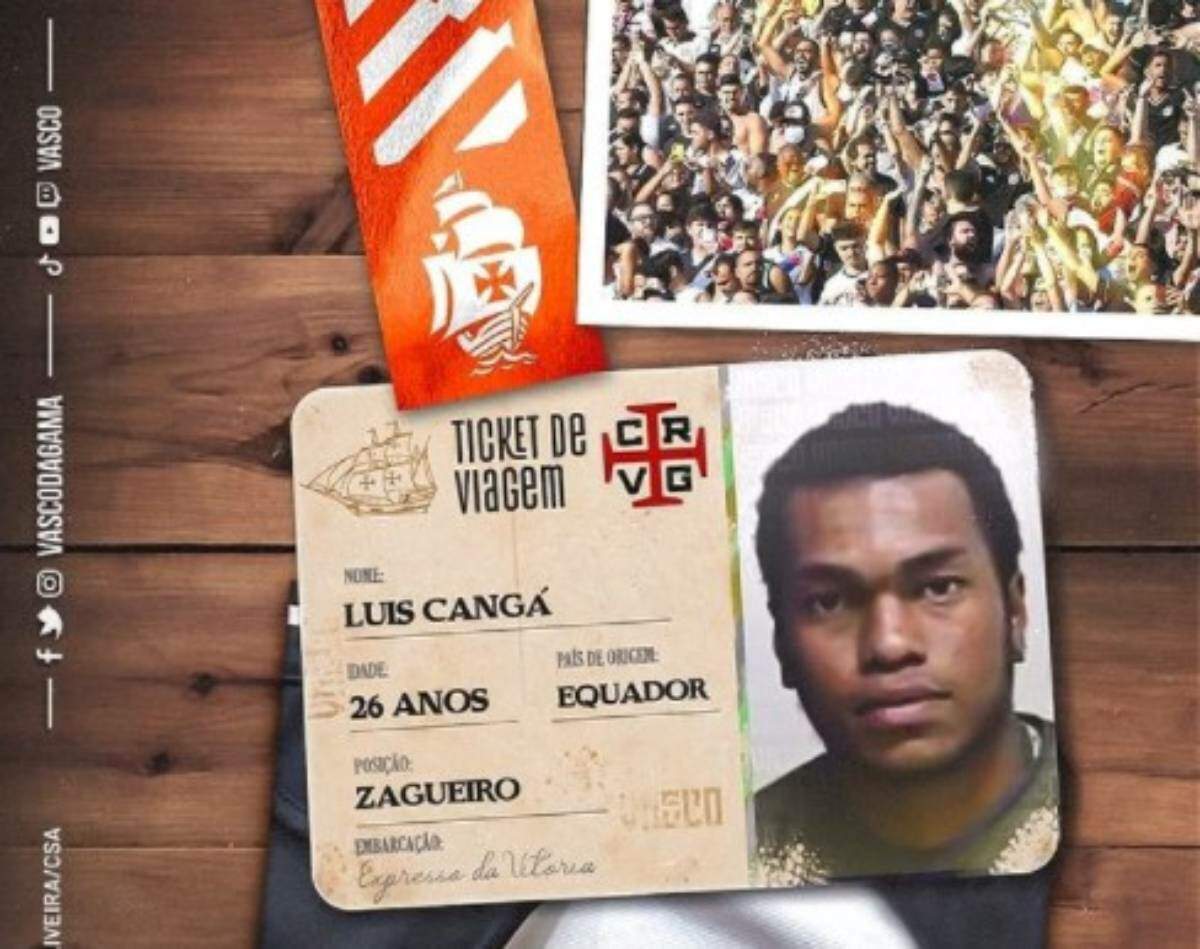 O Vasco contratou o zagueiro Luís Cangá