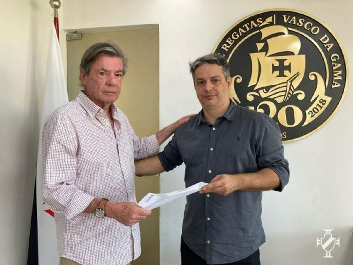 Jorge Salgado e Carlos Fonseca em reunião do Vasco