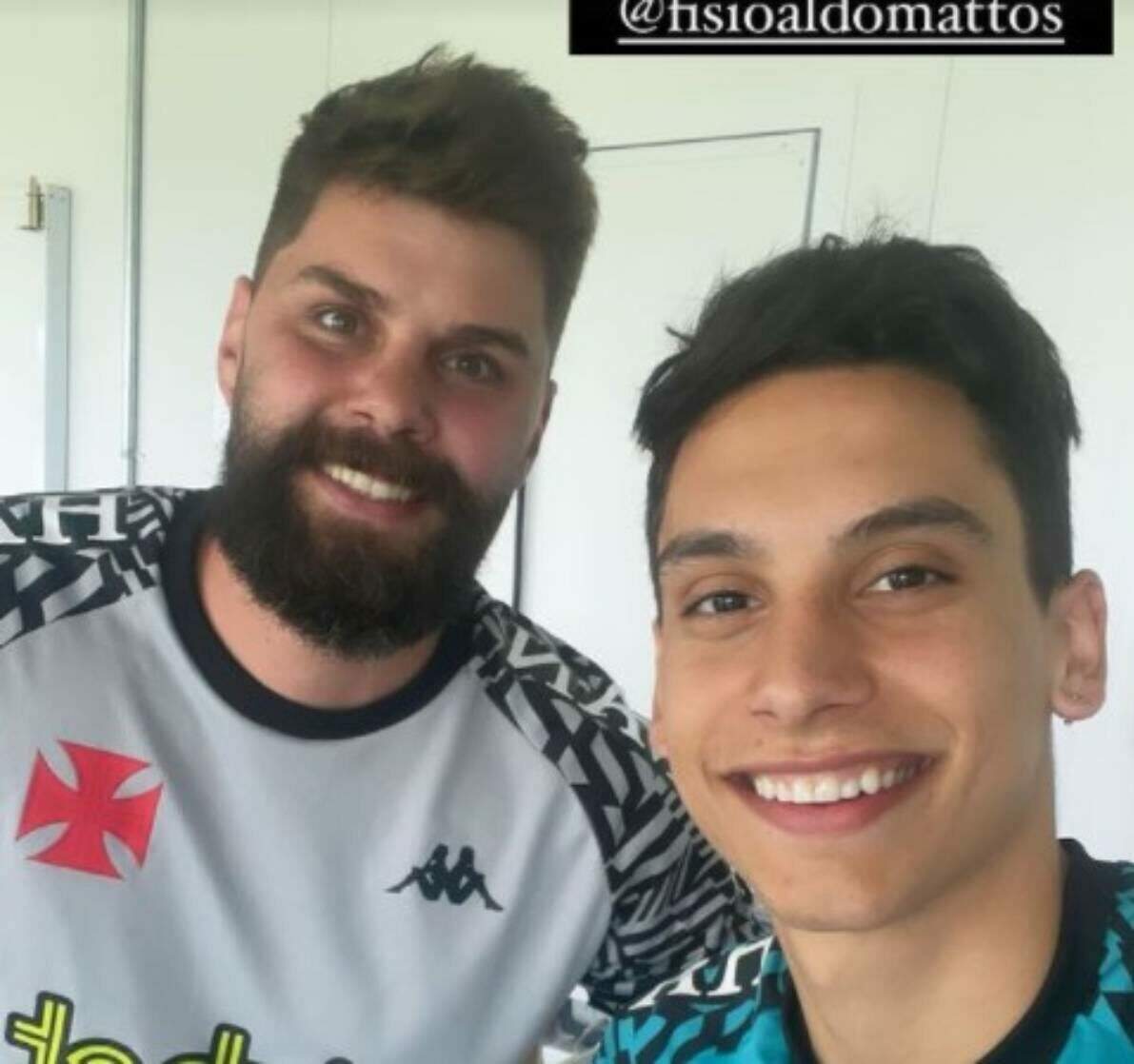 Sarrafiore e Aldo Mattos no CT Moacyr Barbosa