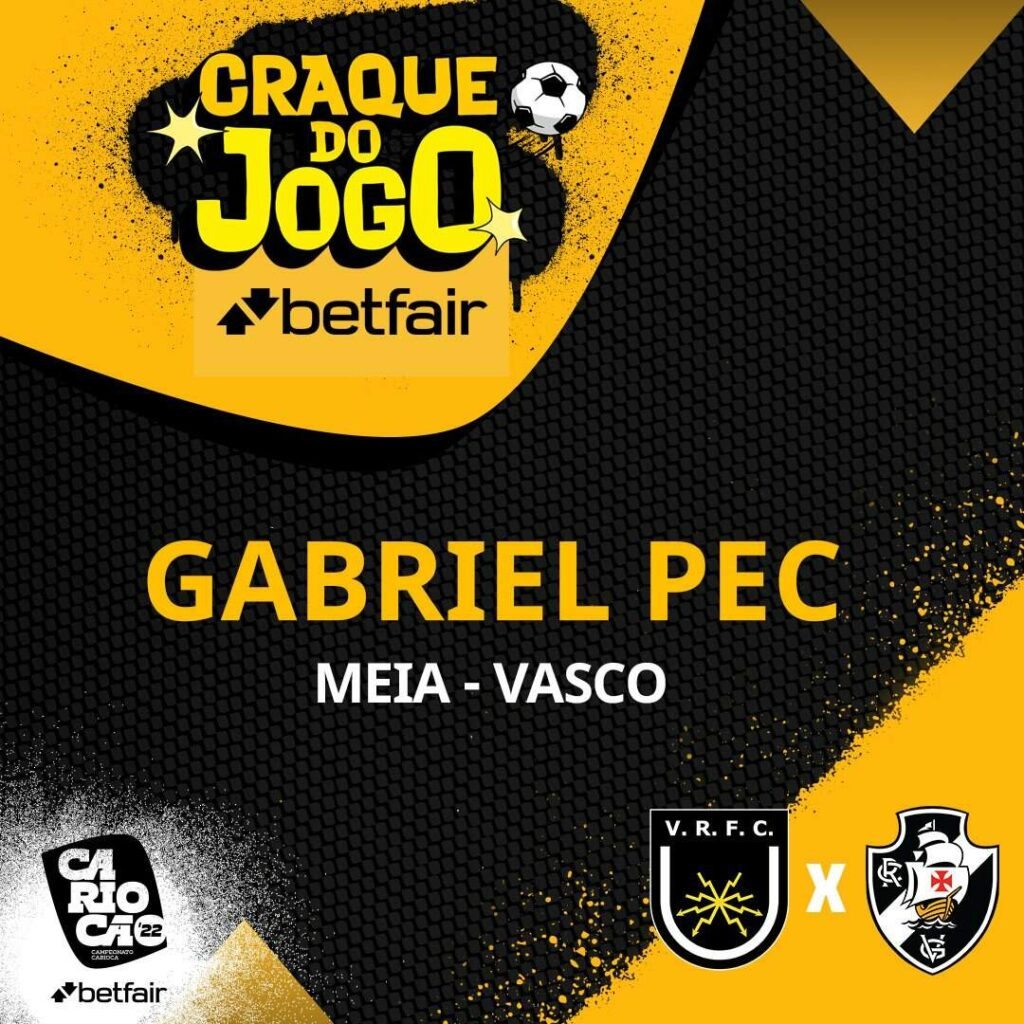 Gabriel Pec é eleito o craque do jogo pelo Twitter do Campeonato Carioca