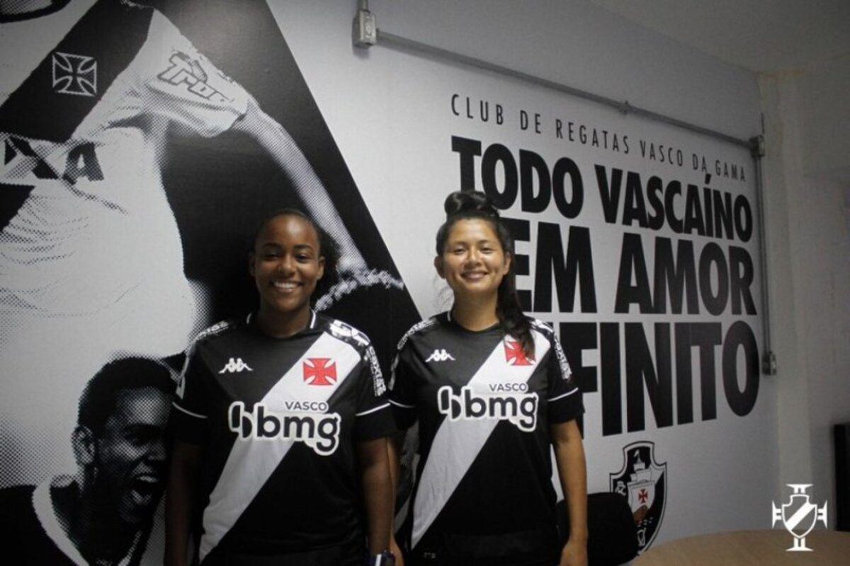 Índia e Ju Pacheco assinaram contrato profissional com o Vasco da Gama