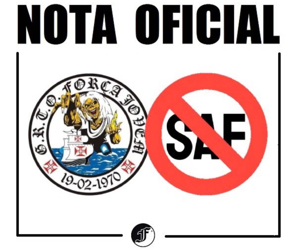 Nota oficial do GRTO Força Jovem