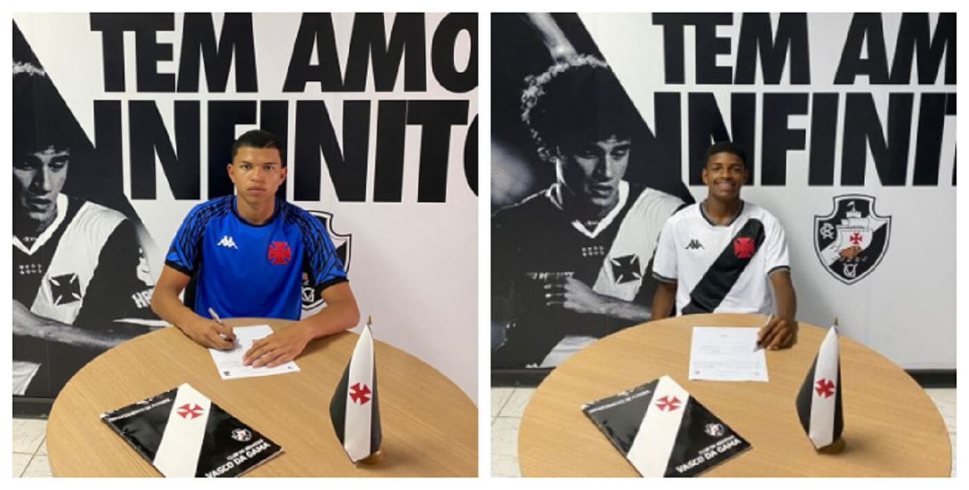 Respectivamente, Leonardo e Pablo, do Sub-17 do Vasco