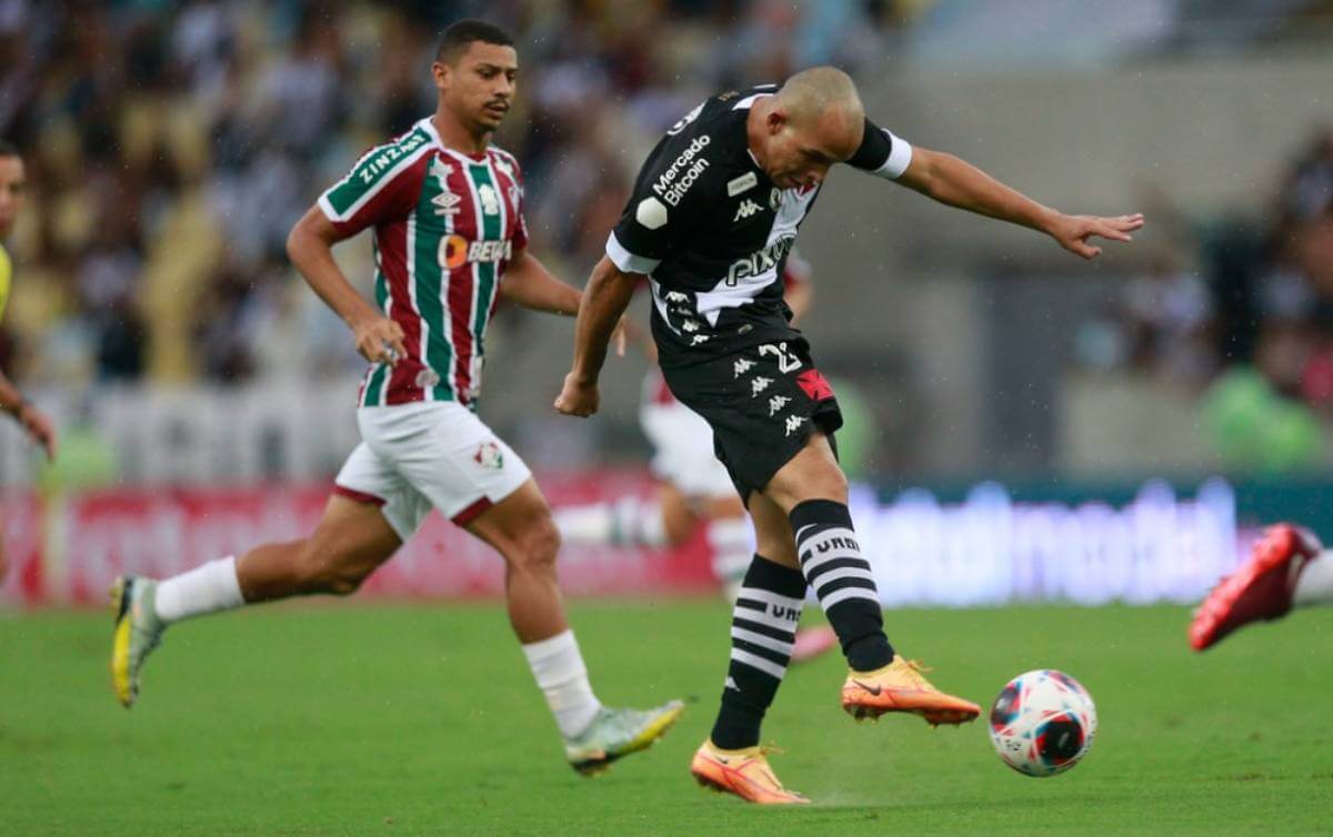 Rodrigo durante o jogo contra o Fluminense