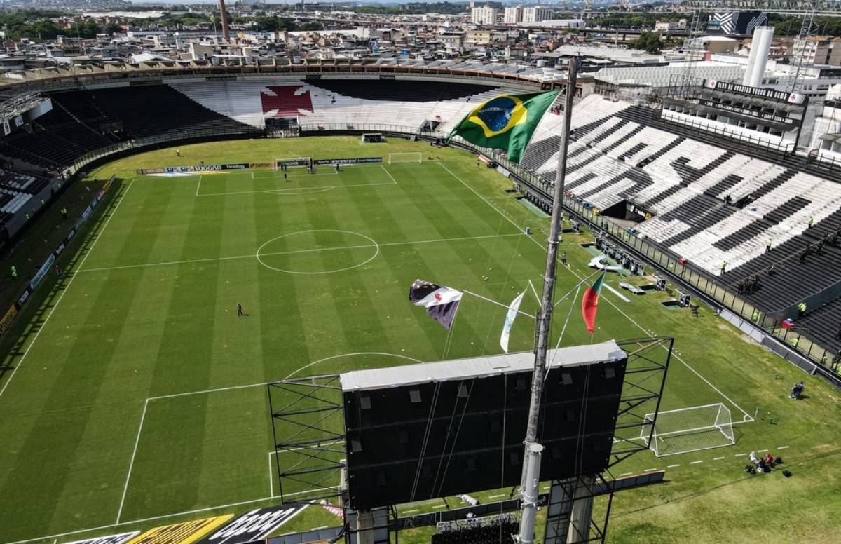 Vista aérea de São Januário, a casa do Vasco