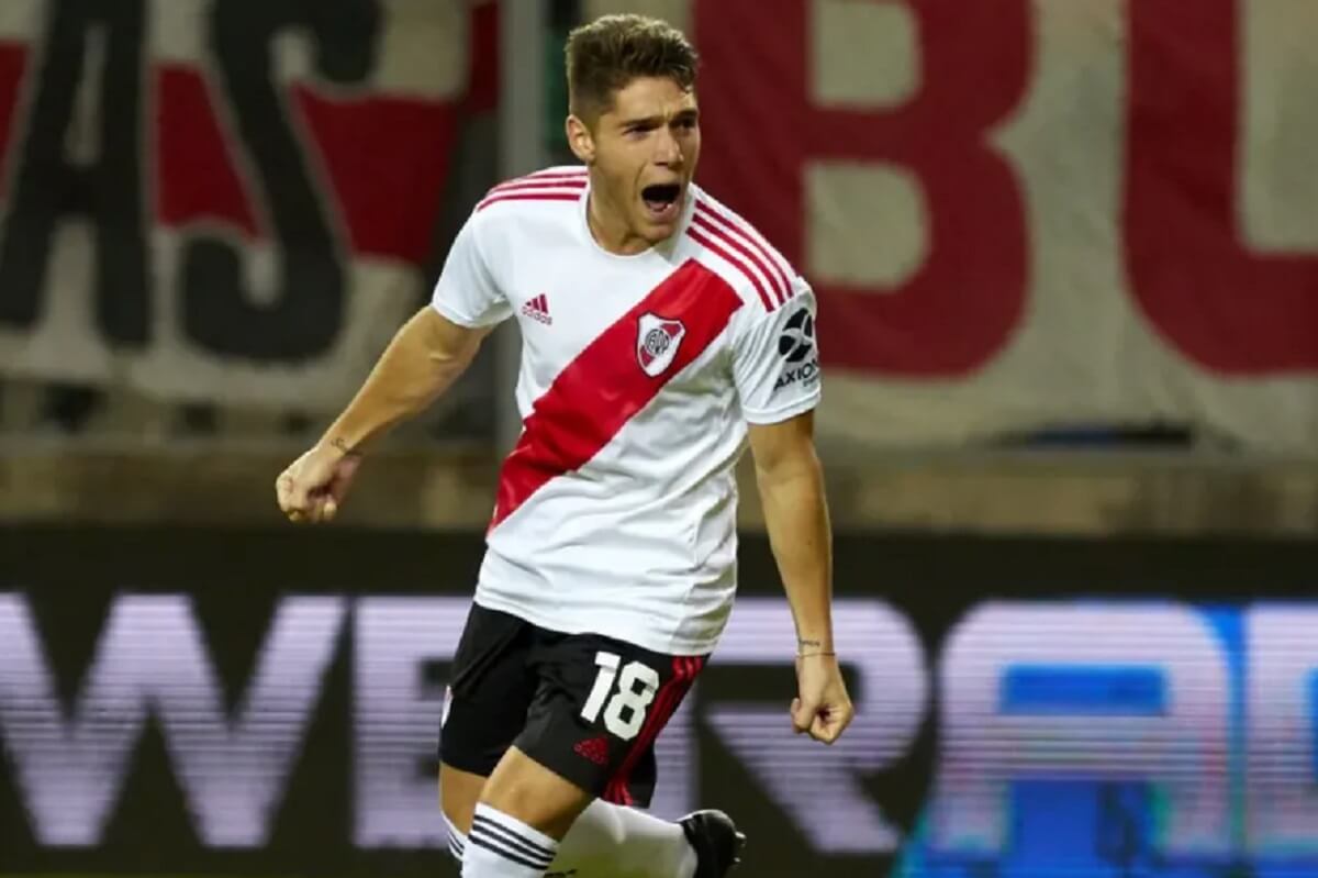 Benjamín Rollheiser em ação pelo River Plate