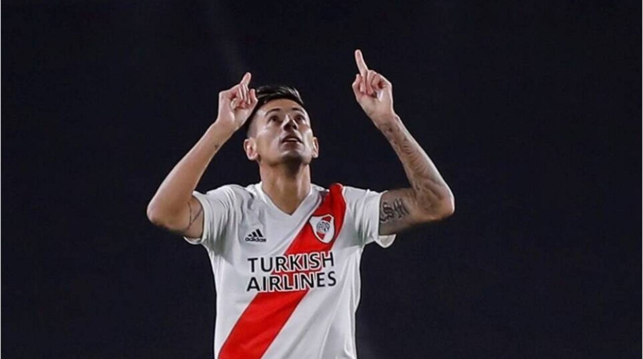 Fabrizio Angileri em ação pelo River Plate