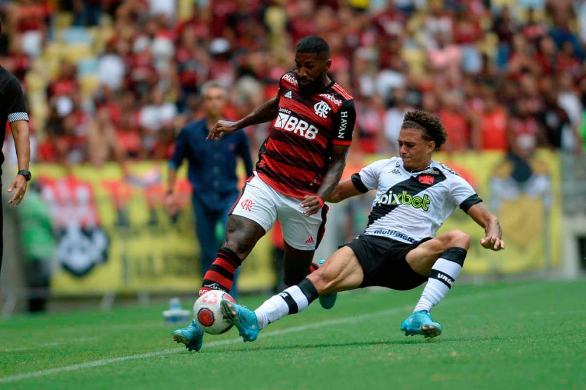 Figueiredo durante o jogo contra o Flamengo