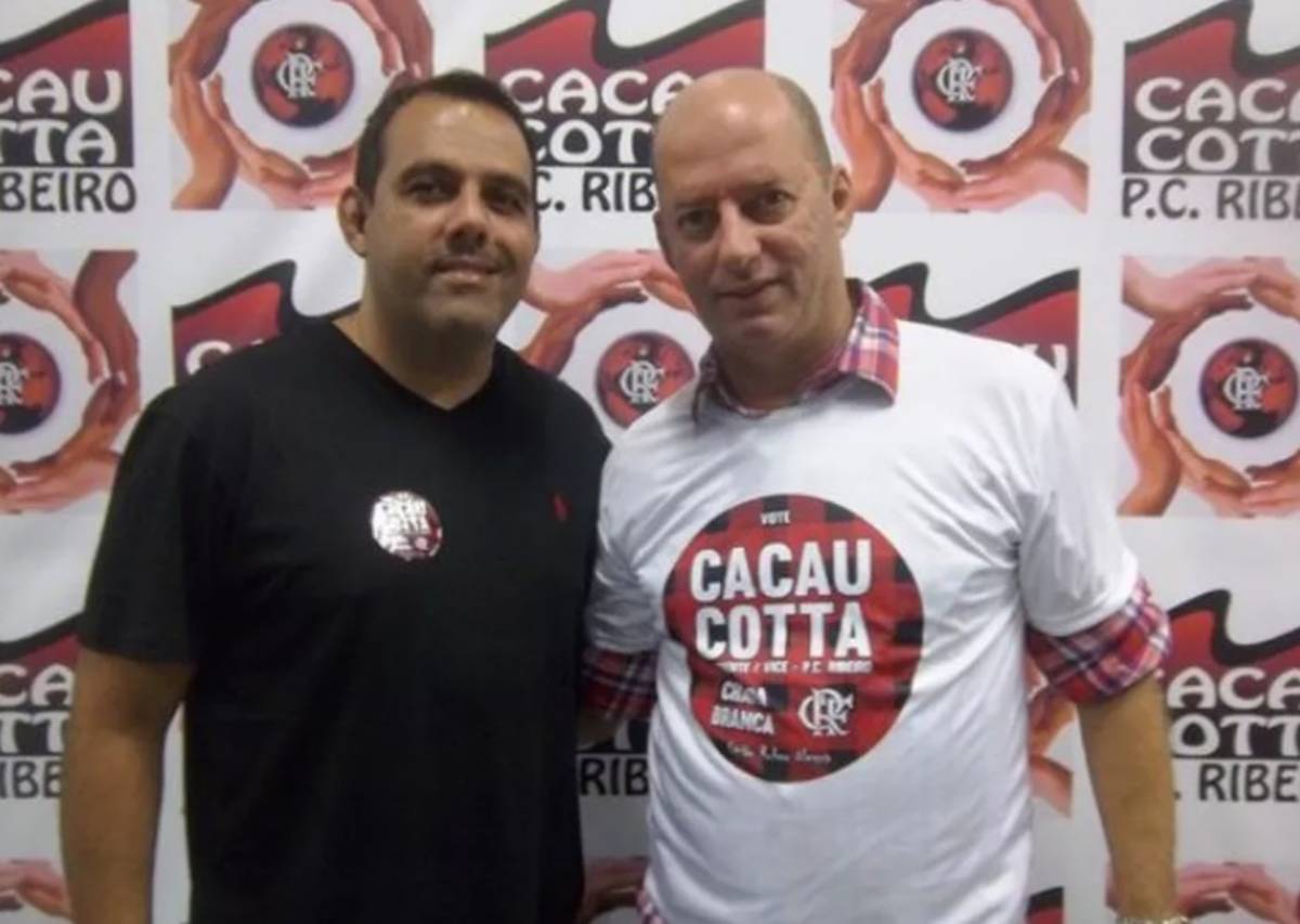 Cacau Cotta e Luiz Mairovitch nas eleições do Flamengo de 2015