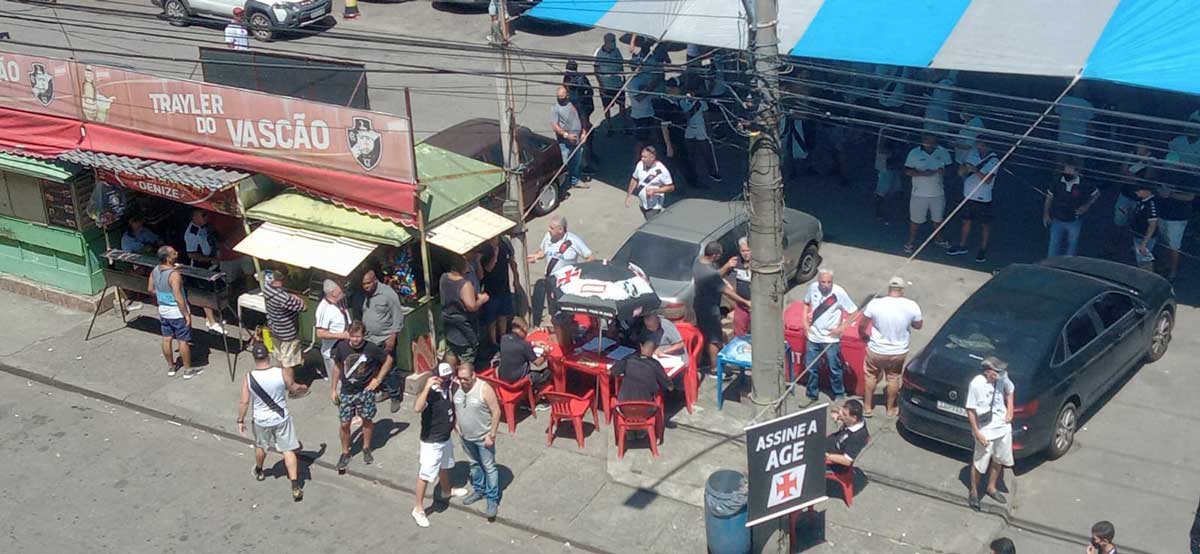 Protesto contra a SAF em São Januário