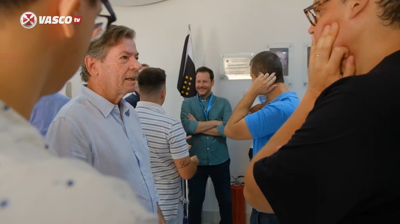 Salgado em encontro com jornalistas em São Januário