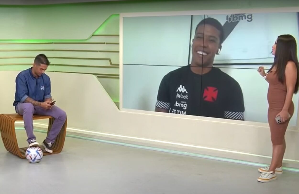 Andrey Santos em entrevista ao programa SBT Sports Rio