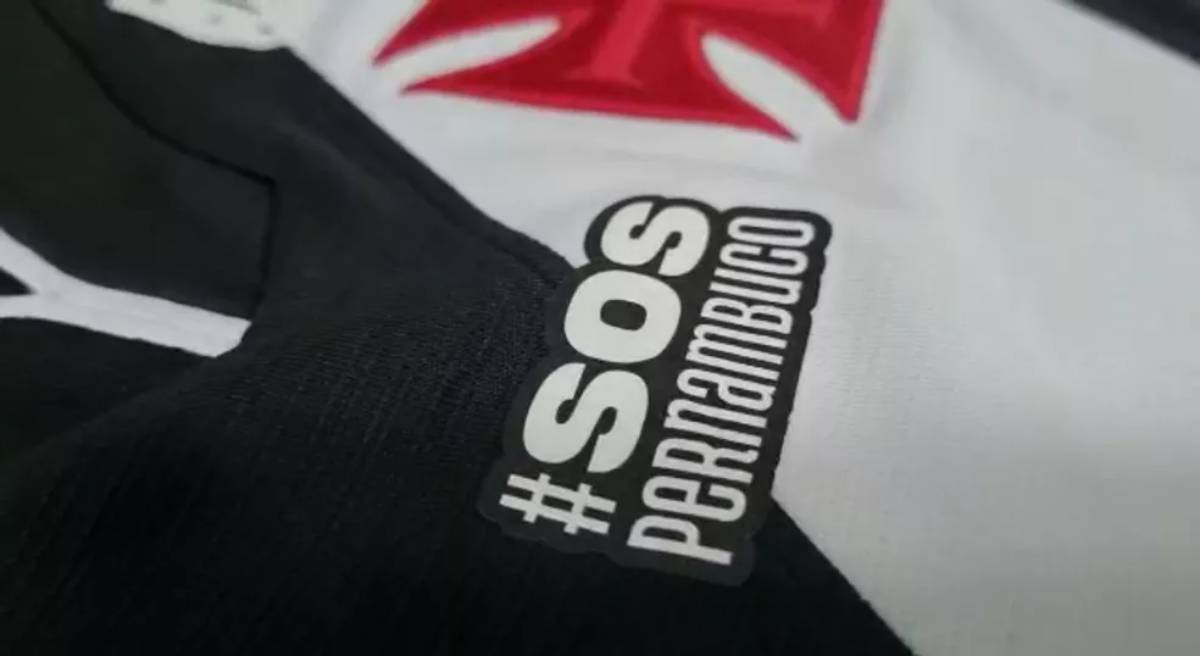 Vasco jogará com a #SOSPernambuco na camisa contra o Náutico