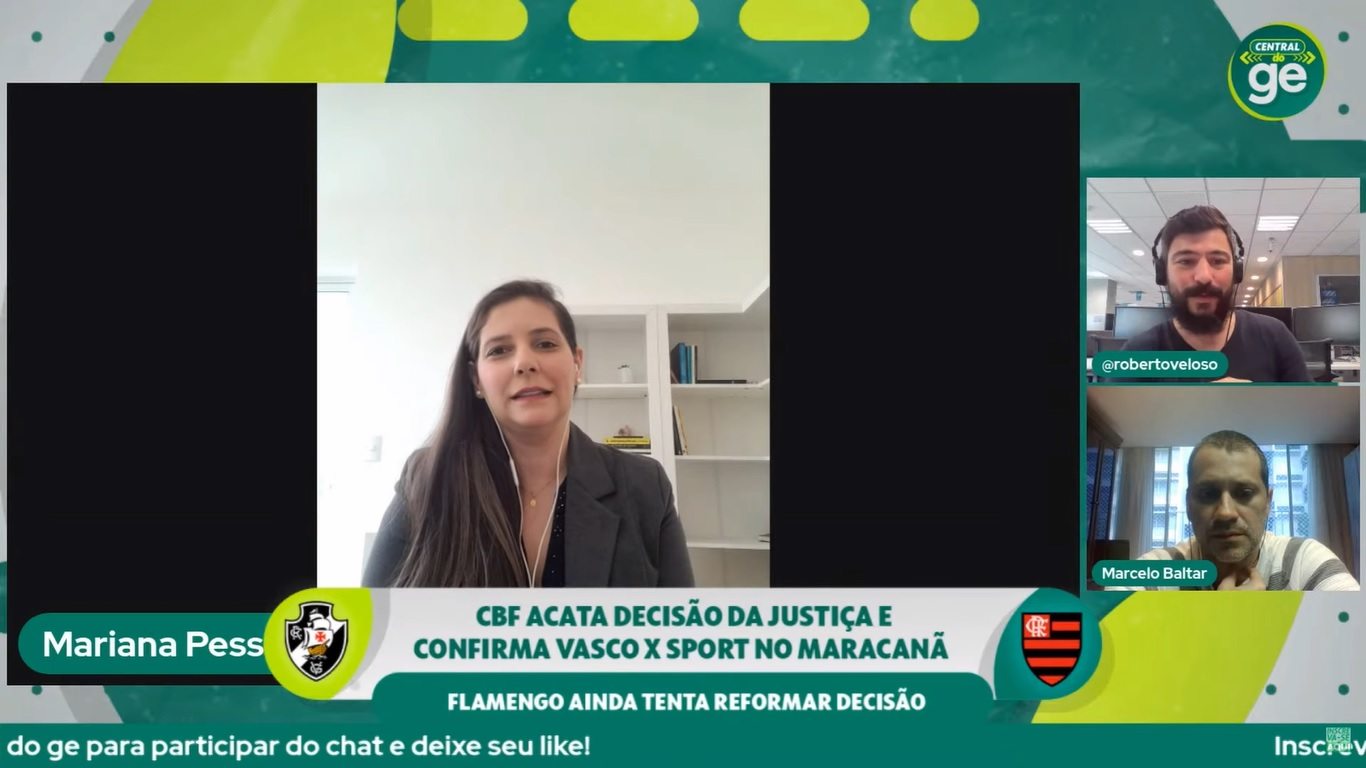 Advogada Mariana Pessanha em entrevista ao GE