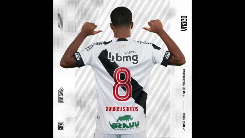 Andrey Santos Assume A Camisa 8 Do Vasco Vasco Notícias 7157