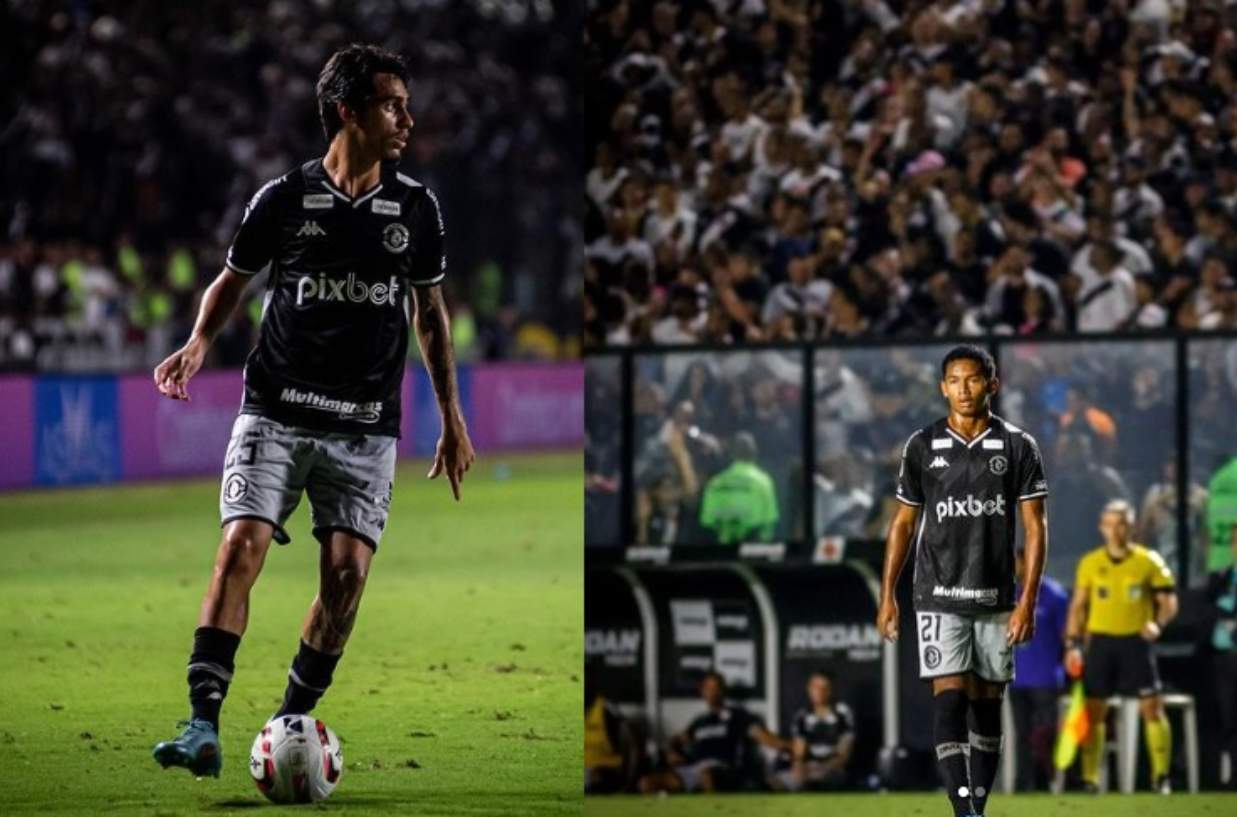 Marlon Gomes e Eguinaldo na estreia pelo profissional do Vasco