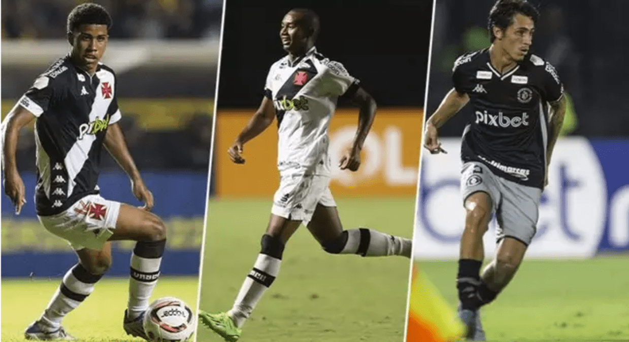 Andrey, Eguinaldo e Marlon Gomes são três dos mais jovens do elenco do Vasco