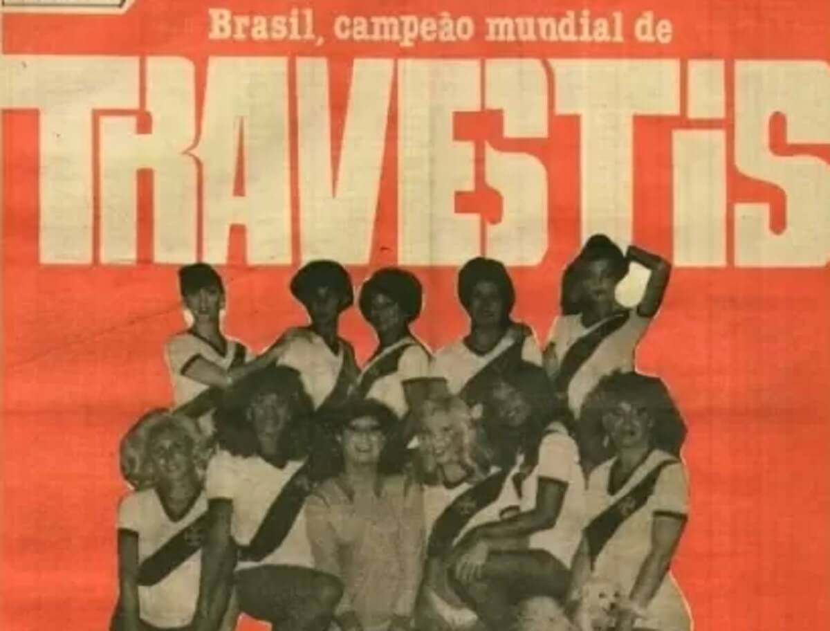 Capa do jornal Lampião da Esquina em referência ao Vasco