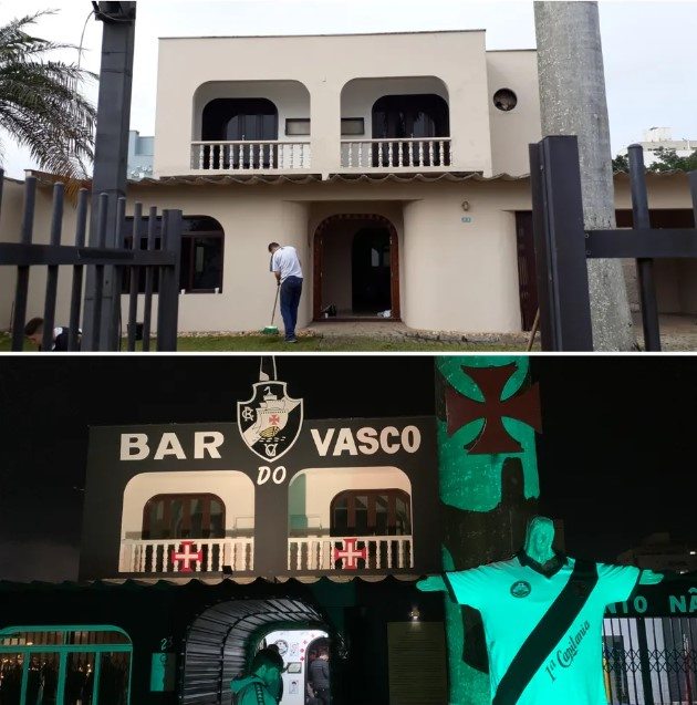 O antes e depois do Bar do Vasco