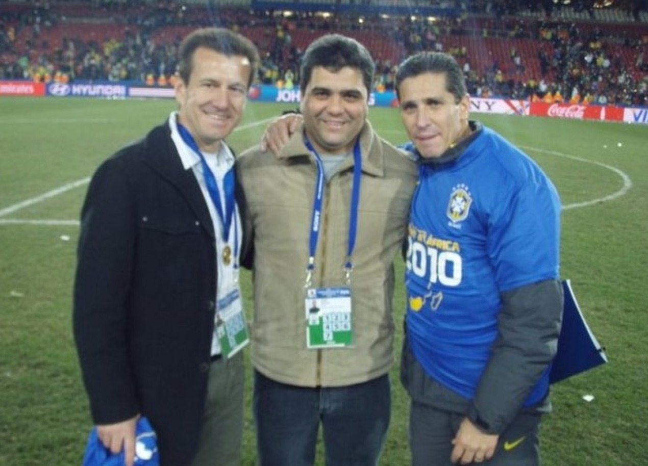 Dunga, Marcelo Cabo e Jorginho na Seleção Brasileira