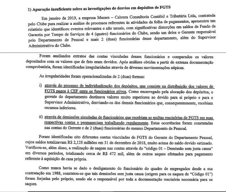 Parecer do Conselho Fiscal das contas de 2019