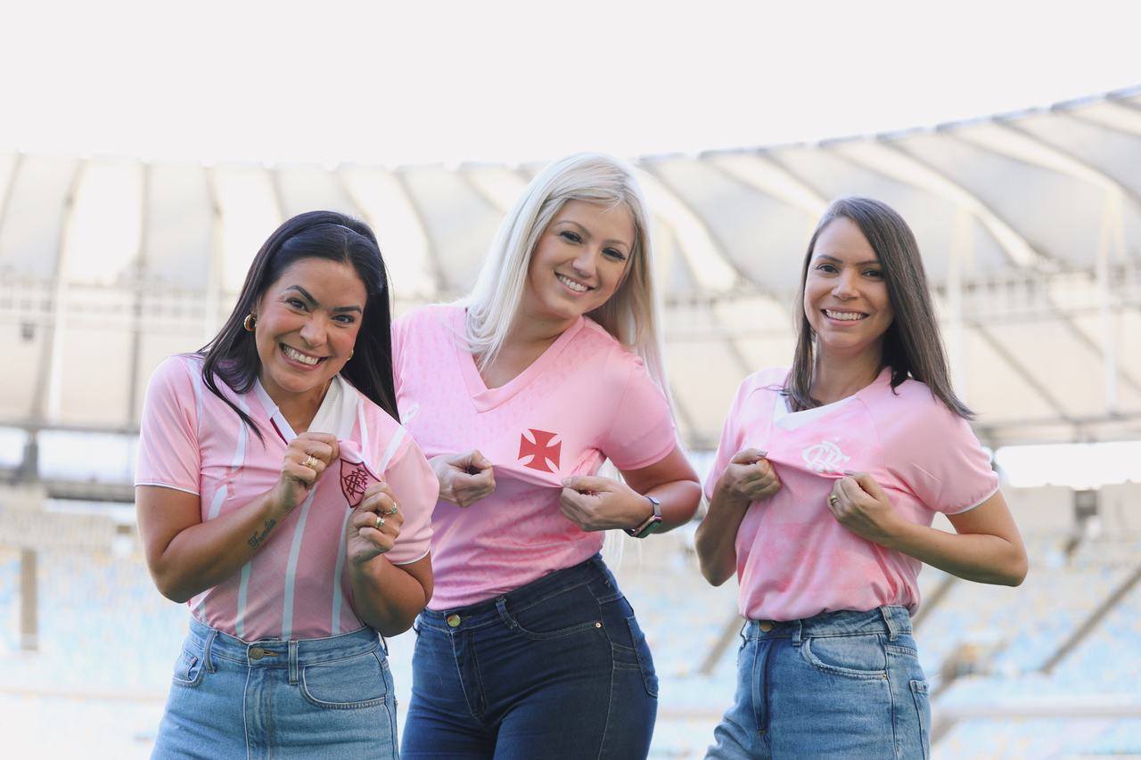 Camisas do Outubro Rosa de Vasco, Flamengo e Fluminense