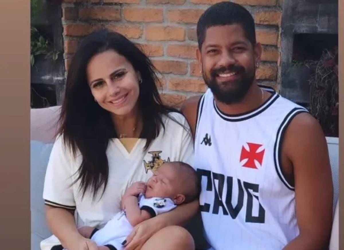 Viviane Araújo, Guilherme Militão e o filho Joaquim