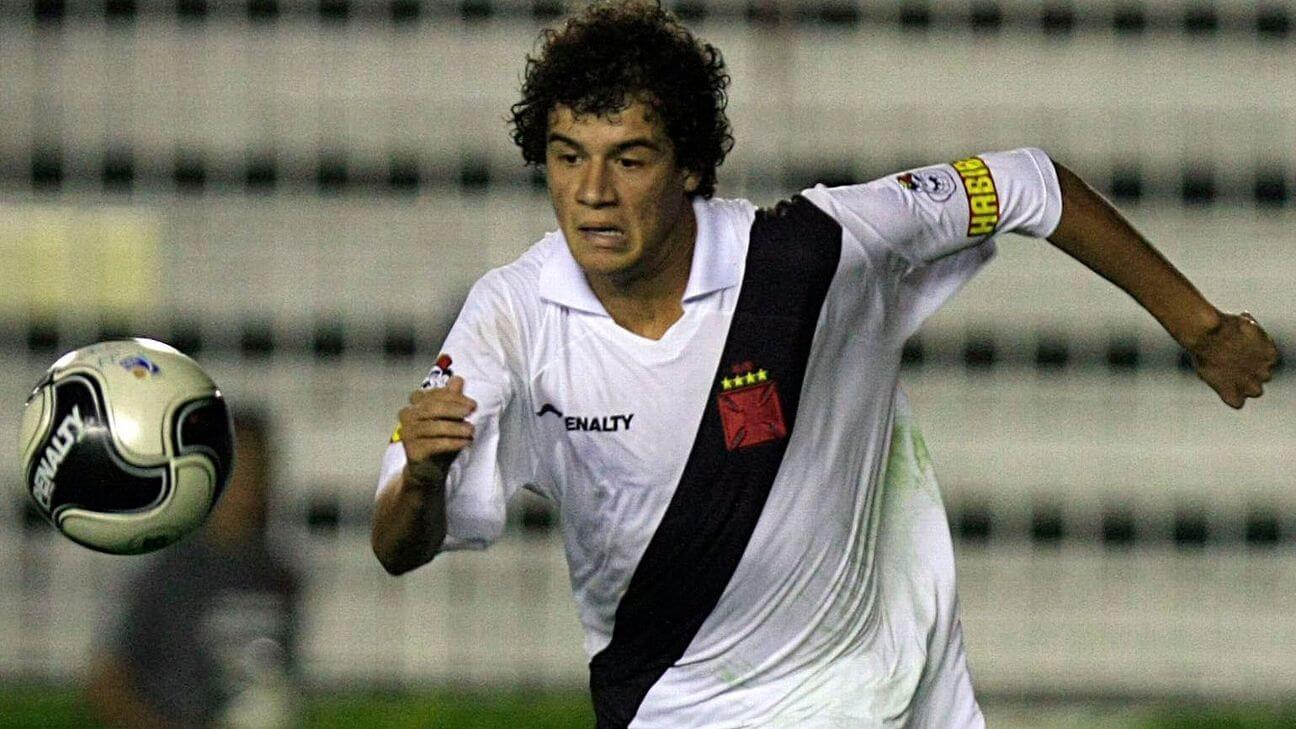 Philippe Coutinho em ação pelo Vasco em 2009