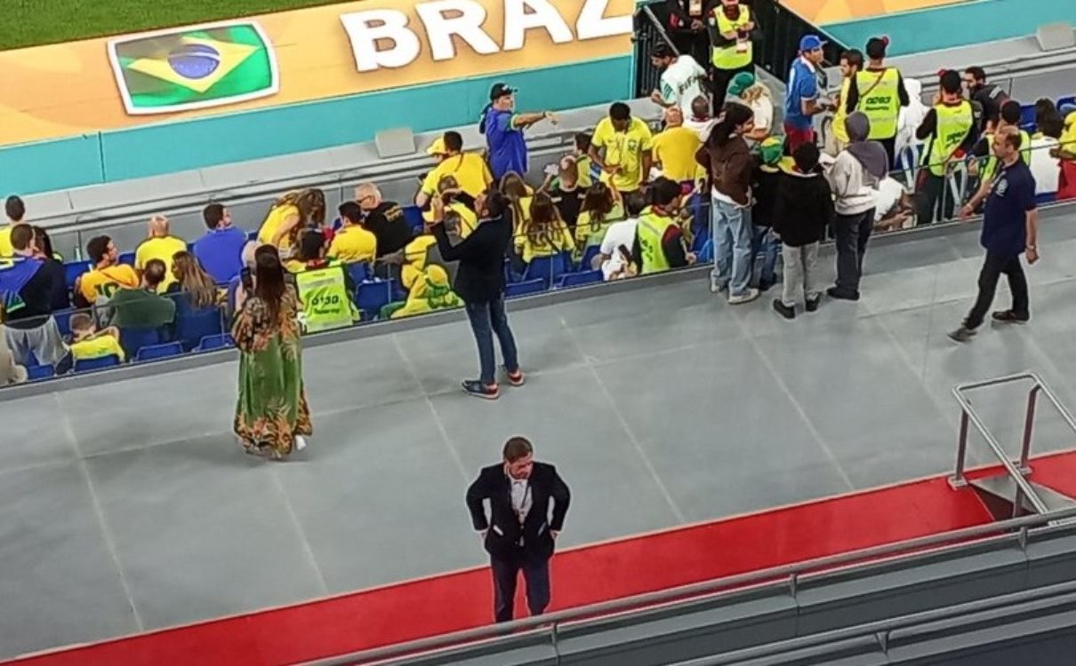 Jorge Salgado acompanha o jogo do Brasil no Catar