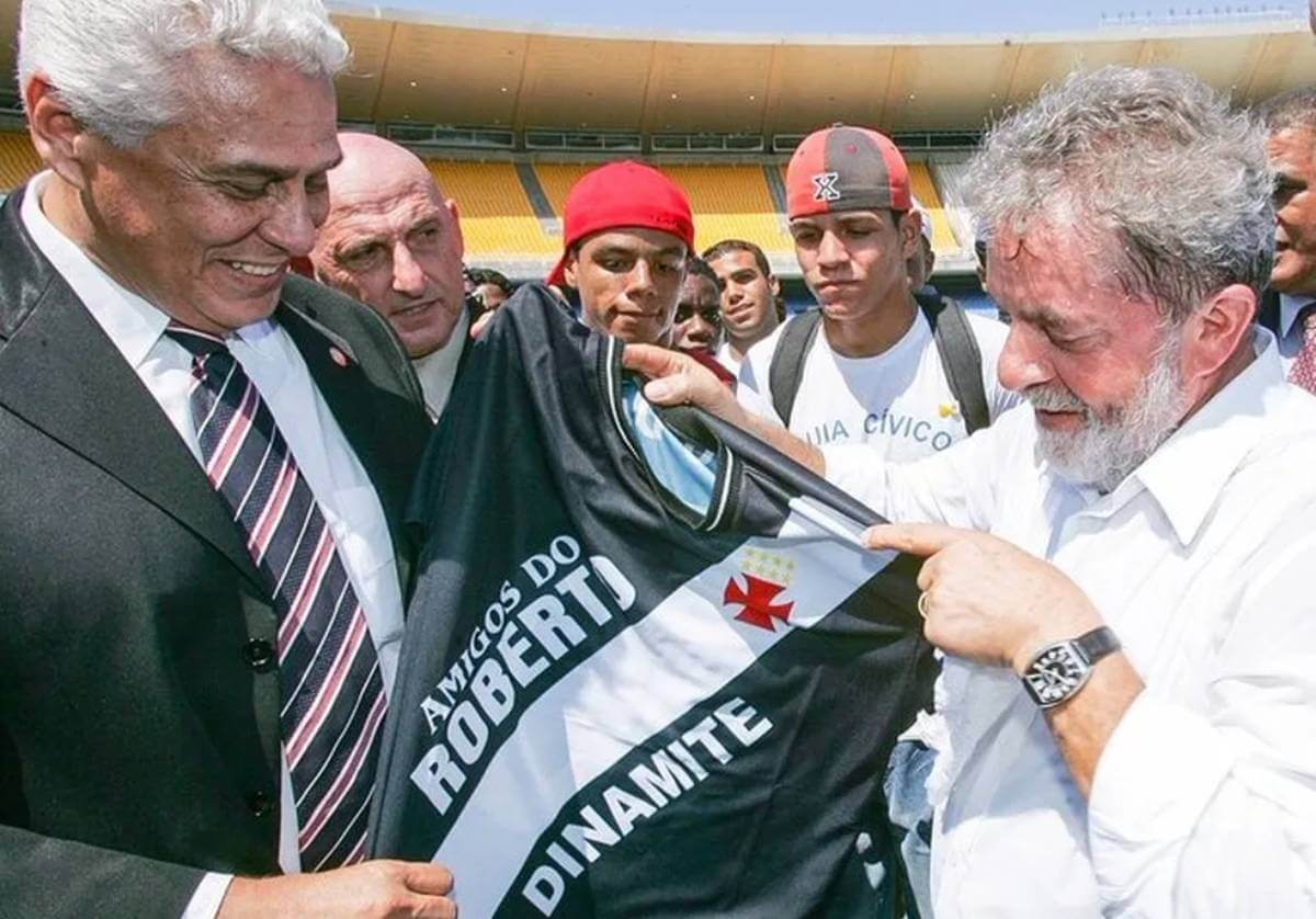 Roberto Dinamite e Lula