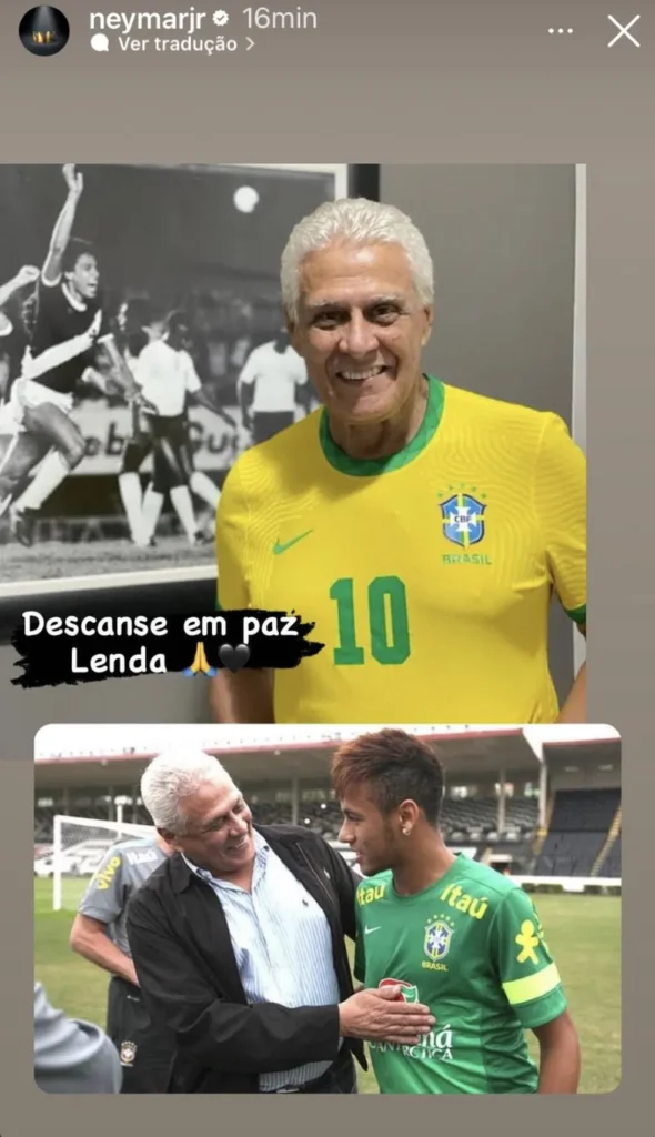Neymar lamenta morte de Dinamite