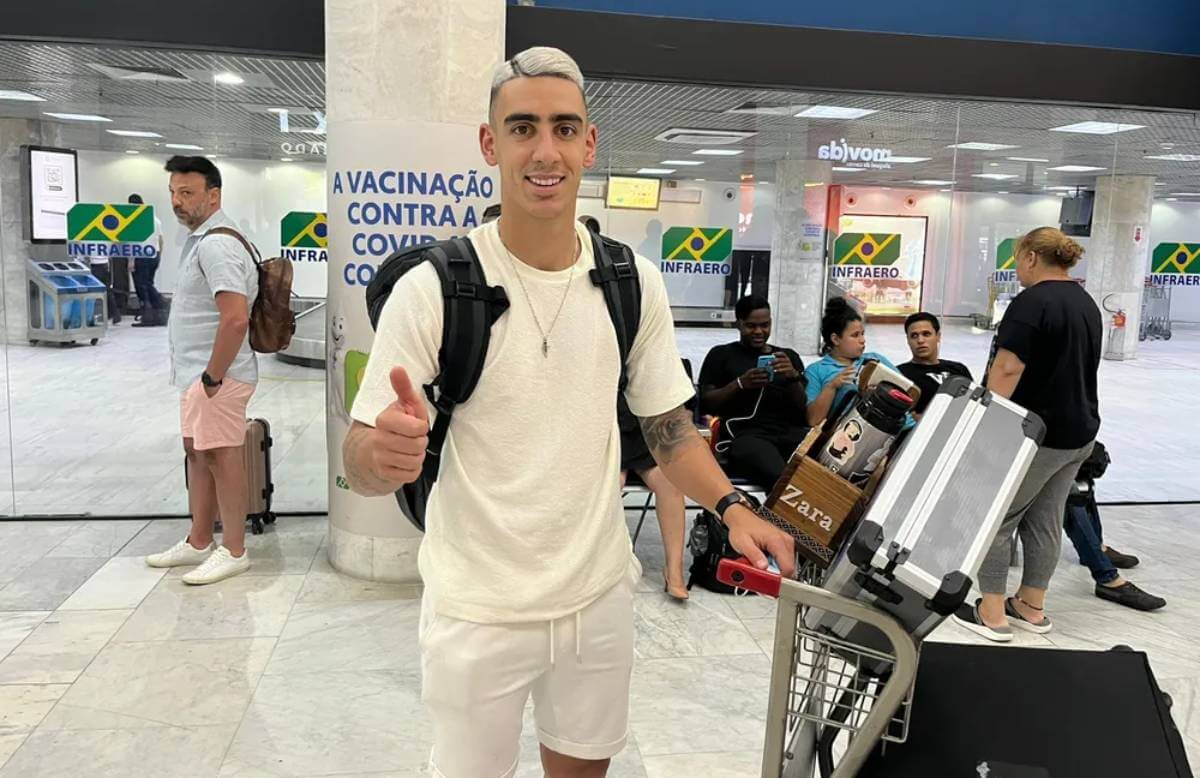 Pumita Rodríguez no Aeroporto Santos Dumont, no Rio de Janeiro