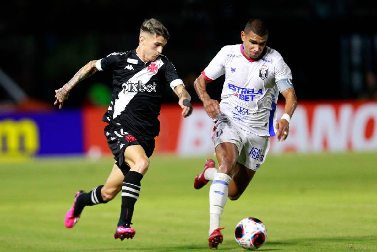 Luca Orellano durante o jogo contra o Resende