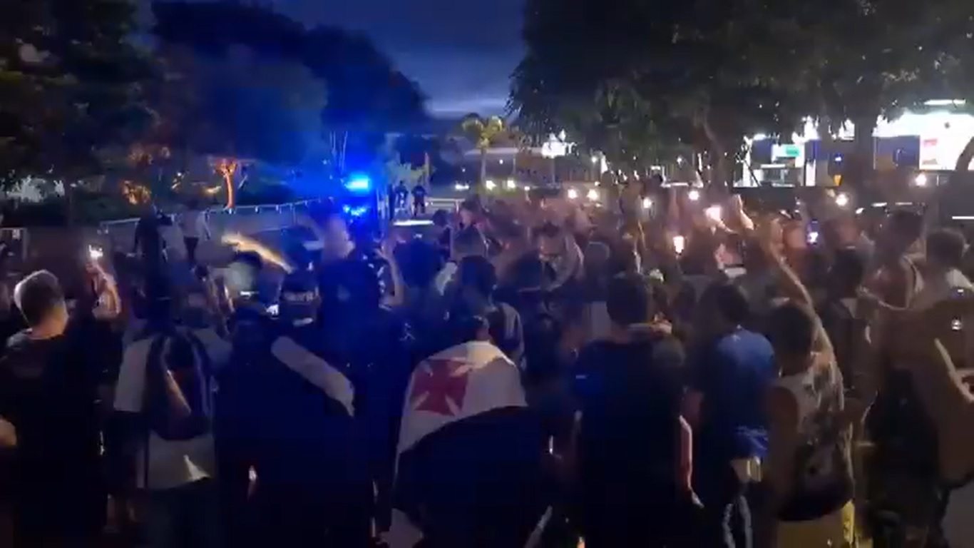 Festa da torcida do Vasco em Brasília