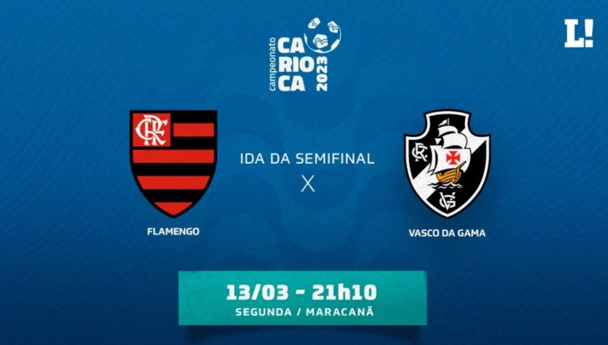 Flamengo x Vasco pela semifinal do Carioca