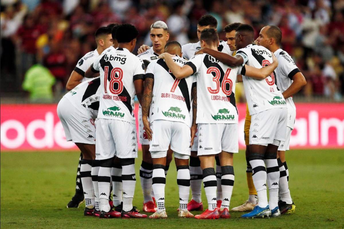 Jogadores do Vasco no Maracanã