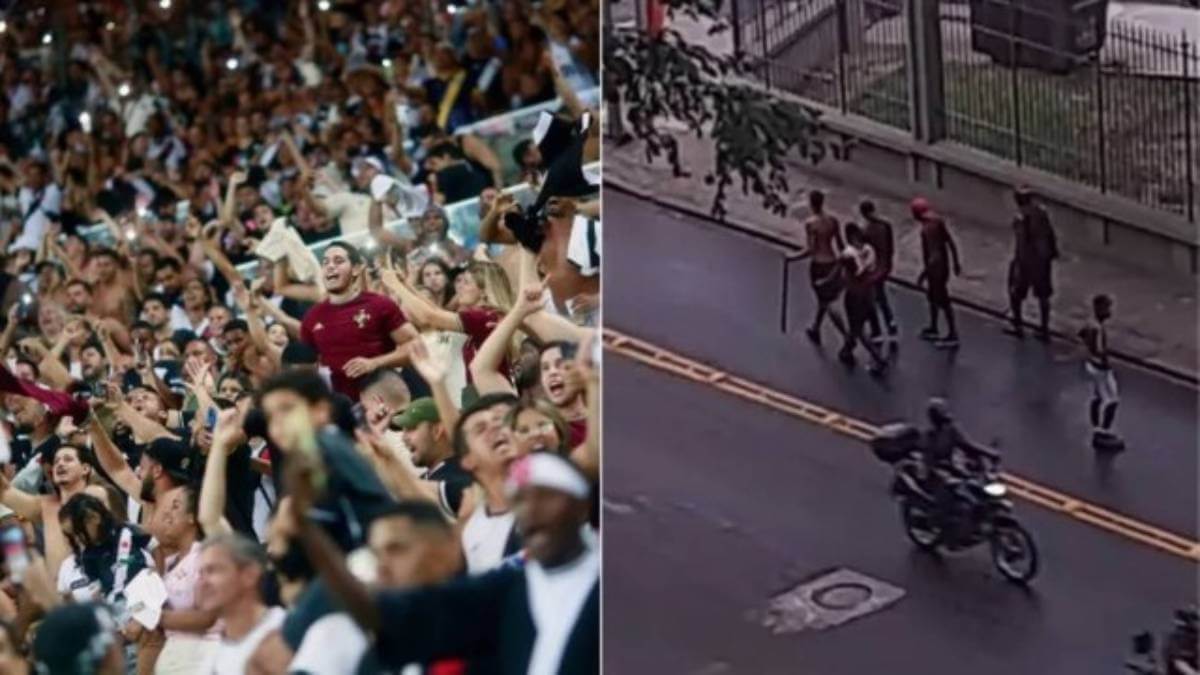 Festa da torcida no Maracanã x confrontos nas ruas