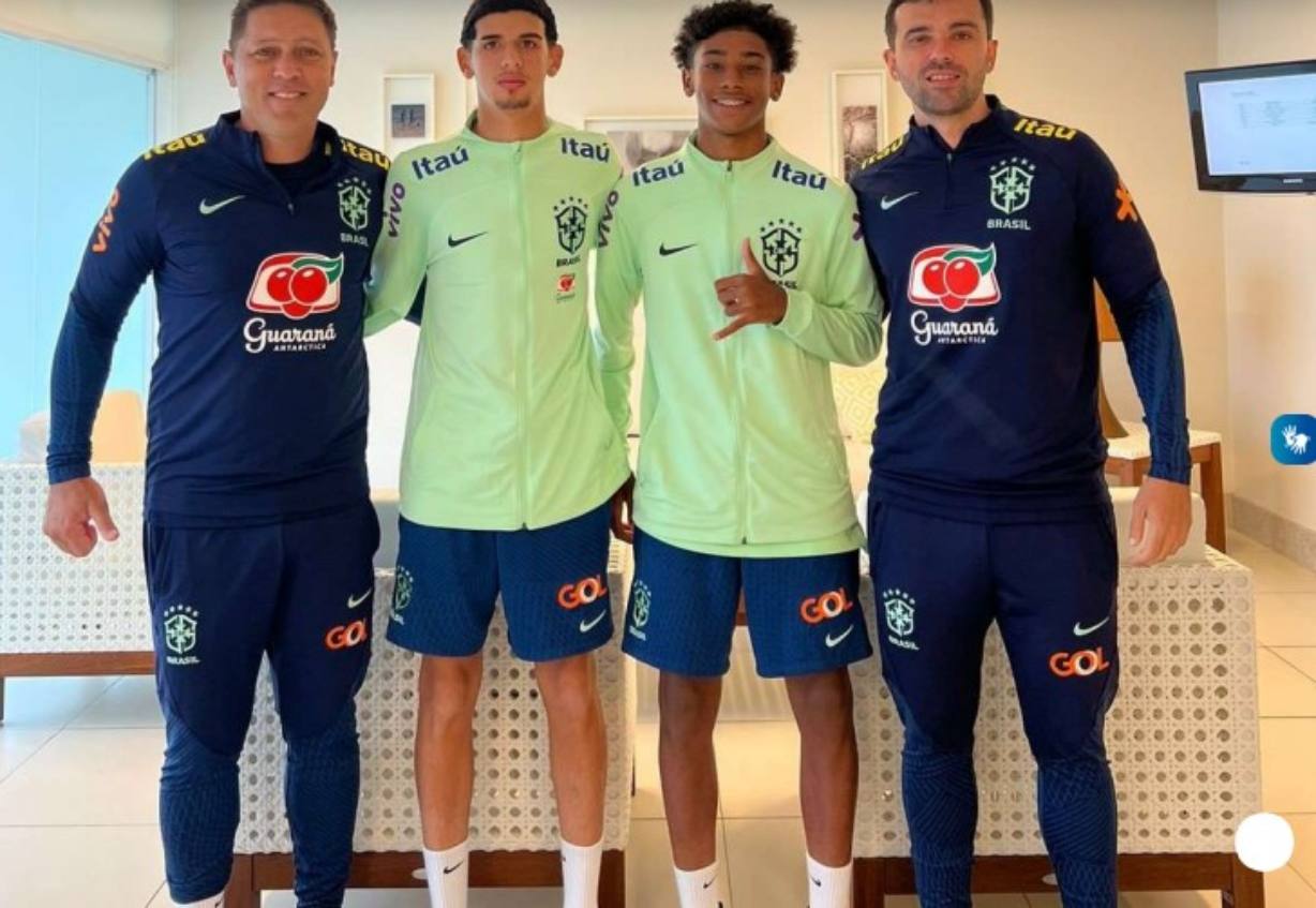 Lucas Melim e Renan Souza na Seleção Brasileira Sub-17