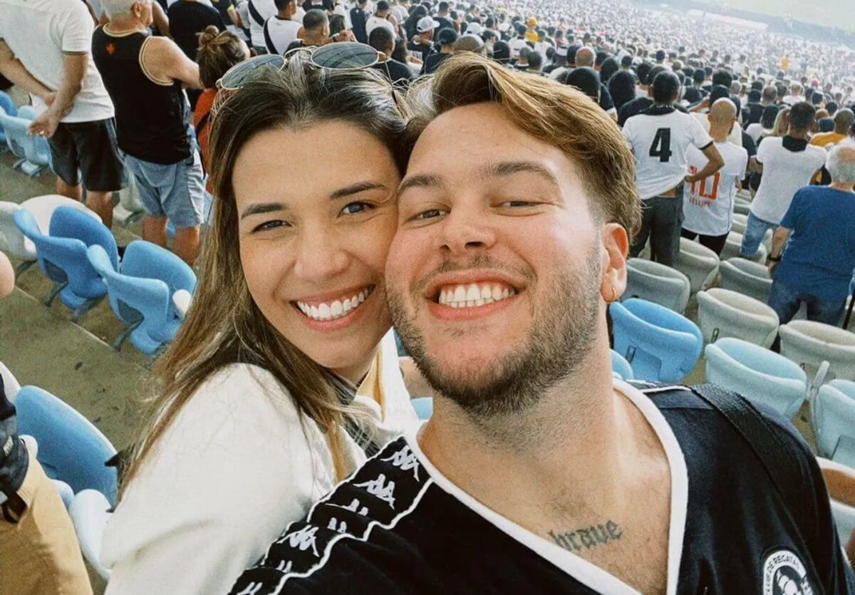 Isabele Ladeira e Arthur no Maracanã