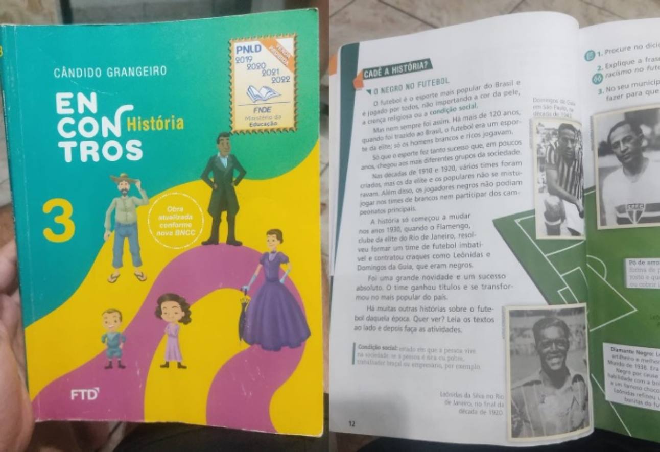 Livro escolar coloca o Flamengo protagonista na luta contra o racismo no futebol brasileiro.