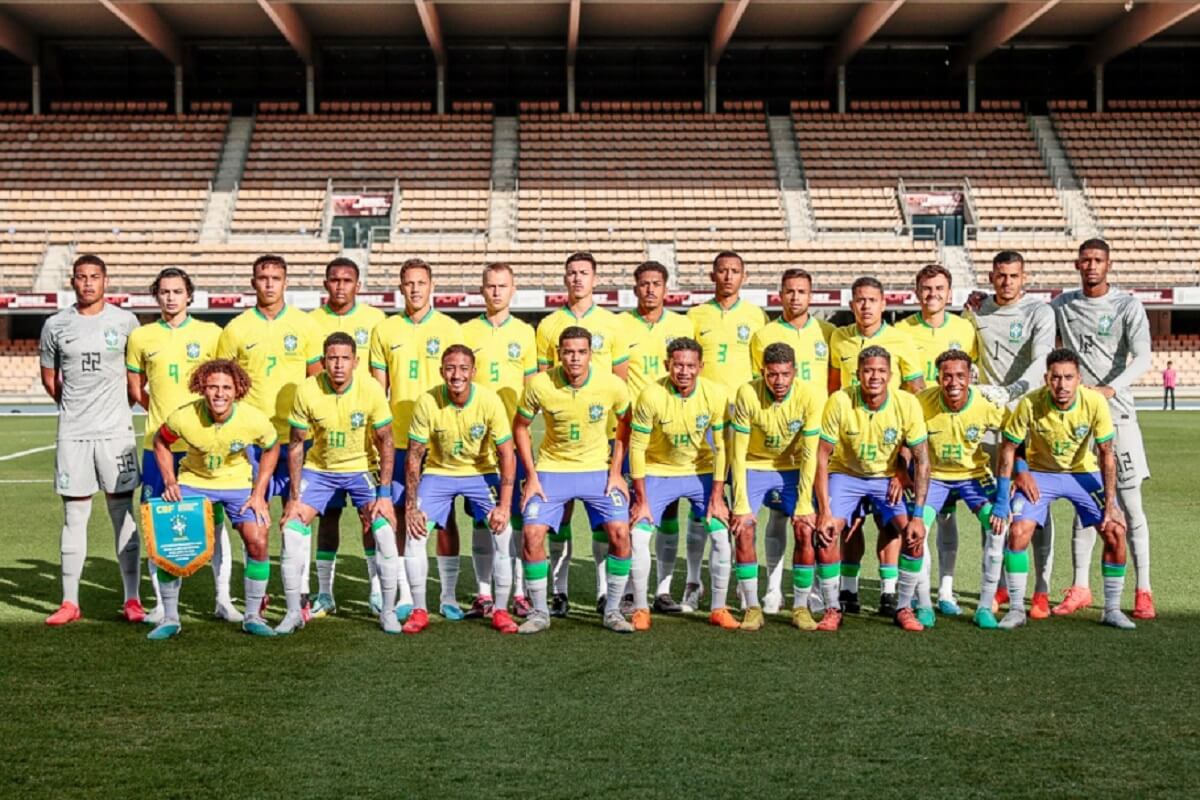 Seleção Brasileira Sub-20 em amistoso contra a República Dominicana